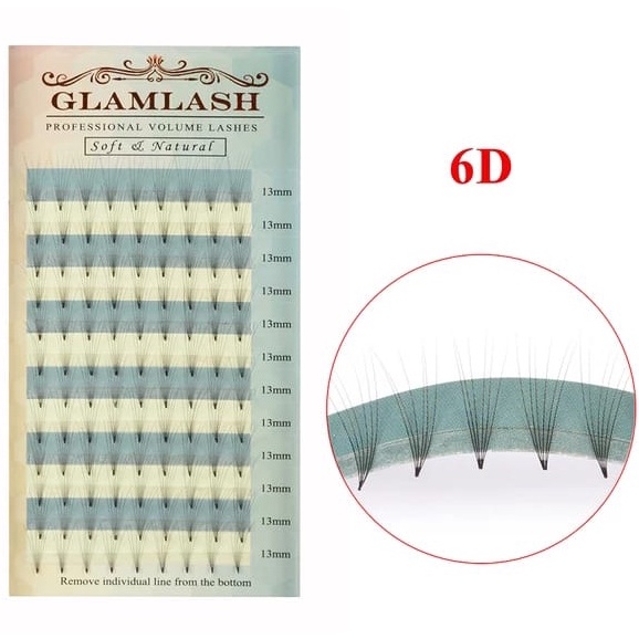 Cílios Tufo Sem Nó 3D 4D 5D 6D Volume Russo Cilios Tufinho Extensão de Cílios Alongamento Maquiagem.