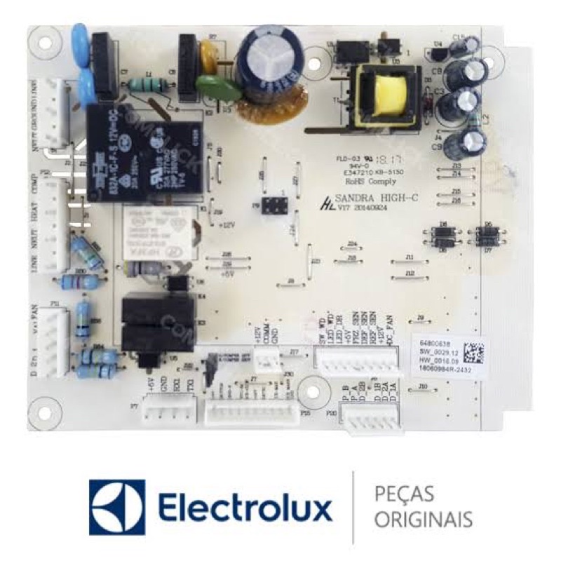 Placa De Potência Refrigerador Electrolux Dfi80 Original 64800638