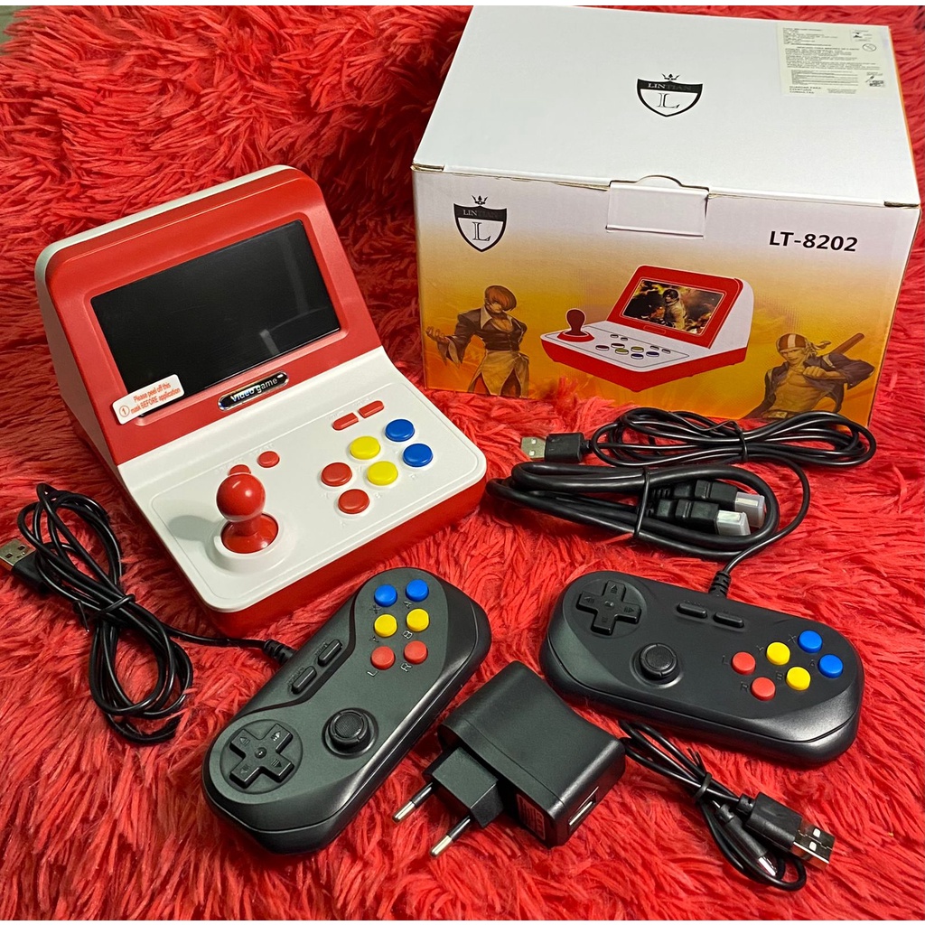 Console Mini Game Antigo Retro 9999 Jogos - Vermelho