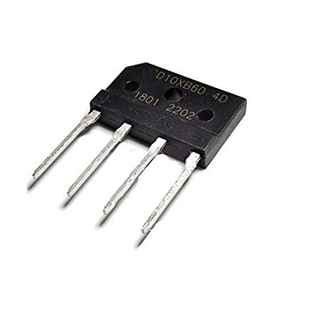 Ponte de Diodos Retificadora D10XB60 10A 600V - Circuito Eletrônicos Eletrônica
