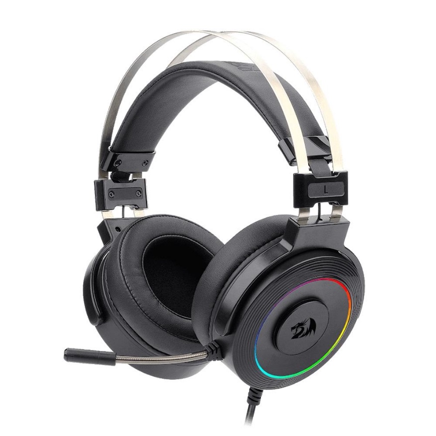 Fone ouvido Headset Gamer Redragon Lamia 2 H320 Rgb, Surround 7.1, Preto ORIGINAL+ NF