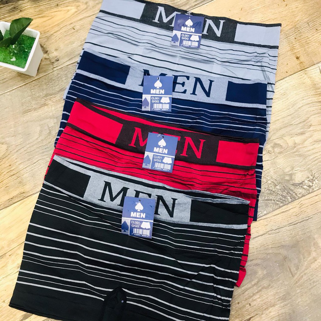 Cueca Box Boxer Men Estampa Variável Adulto Embalada Individualmente Poliéster Promoção