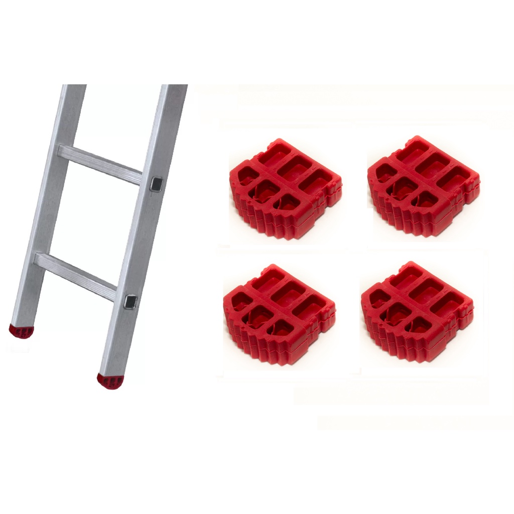 Sapata Antiderrapante Segurança Para Escada Multifunção Extensiva (4 peças)