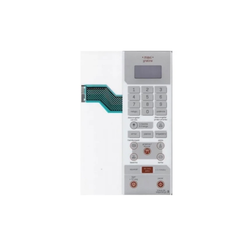 Membrana Teclado de Microondas Brastemp Bmg 35 - Bmg35 Maxi Gratine