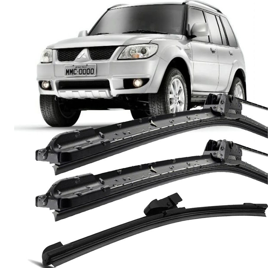 Kit Palhetas Silicone Limpador Parabrisa Pajero Tr4 2010 À 2015