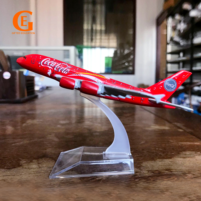 COLA Cool Airlines Airbus 380 Aeronave Aérea Modelo A380 Diecast Metal Avião Coleção