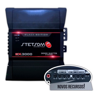 Módulo Amplificador Stetsom Ex3000 Black Edition Ex 3000 2 Ohms em Oferta na Shopee