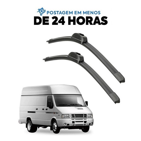 Kit Palheta Limpador Parabrisa Iveco Daily 1997 1998 1999 2000 2001