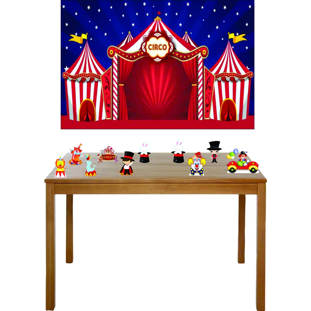 Kit Totens Display circo - Display para mesa + Painel