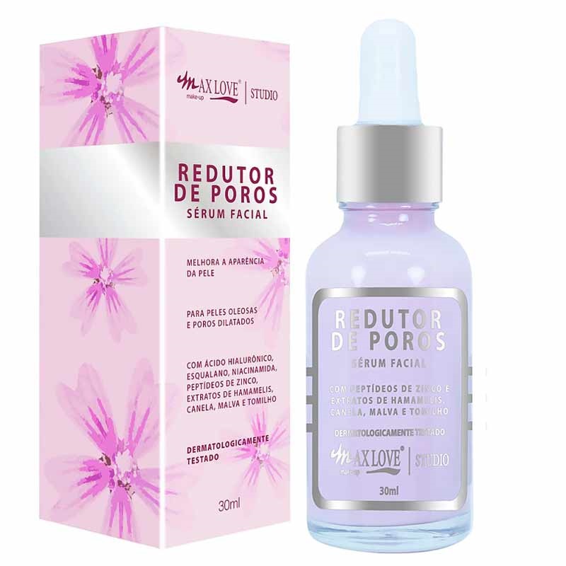 Redutor De Poros Dilatados Sérum Facial Poros Abertos 30ml  Max Love em Oferta na Shopee