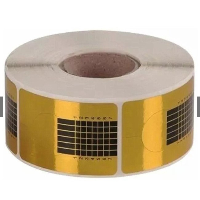 500 Moldes Adesivos De Papel Para Unha Gel Fibra Oferta