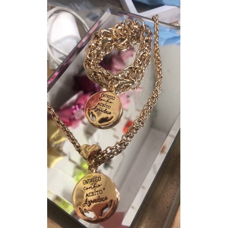 Conjunto de colar e Pulseira/ Colar/ Pulseira estilo Romanel