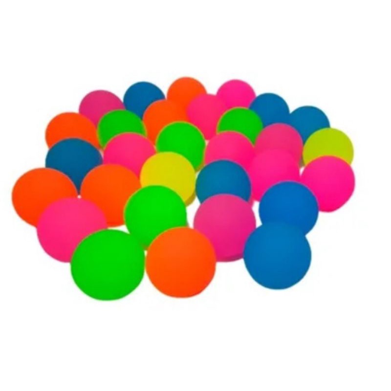 Bolinha Pula Pula 27mm Neon 50 Unidades (quica Bolinha/bolinha Perereca) Rápido Envio