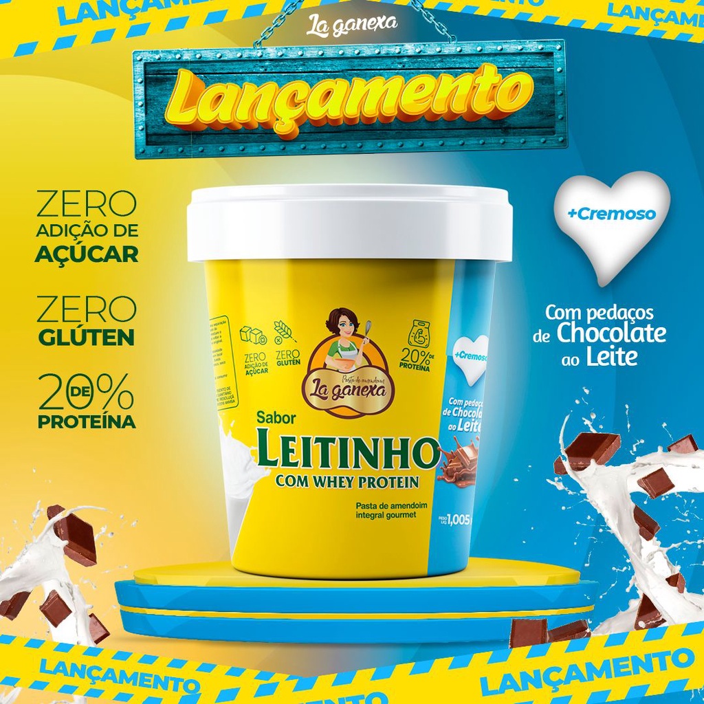 Pasta De Amendoim Integral La Ganexa Chocrante Com 25% Proteína Zero Açucar  1k - Pasta de Amendoim - Magazine Luiza