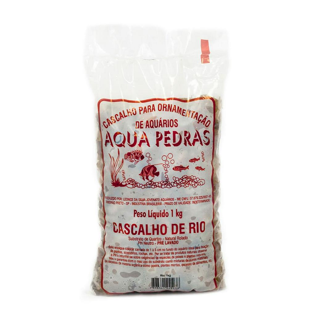Aqua pedras cascalho de rio 1kg grosso N 4 em Oferta na Shopee