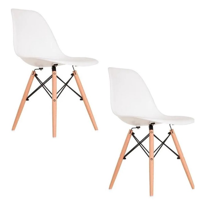 2 Cadeira Charles Eames  Eiffel  - Adulto PROMOÇÃO Cadeira de Jantar / Cozinha / Escritório