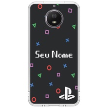 Capa de Celular Capinha Moto G5s Personalizada - Playstation com nome