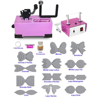 Máquina Fazer Laço + Máquina Cortar Fita + Moldes Laço - K26 em Oferta na Shopee