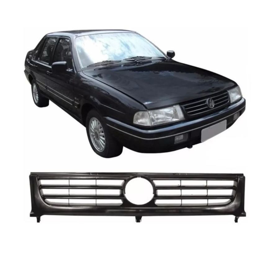 Grade Radiador Santana 91 92 93 94 95 96 97 Preta em Oferta na Shopee