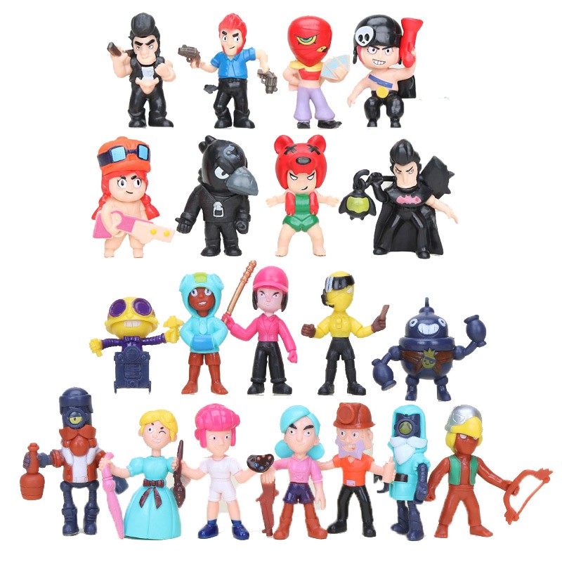 Brawl Estrelas Brinquedos Action Figure Shelly Colt Colt Jessie Brawl Estrelas Acrilico Modelo Brinquedos Para Presente De Natal Da Menina Do Menino Shopee Brasil - brawl stars brinquedos happy