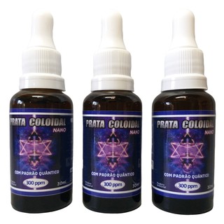 3 Prata Coloidal 300ppm 30ml Informada Contra Parasitas
