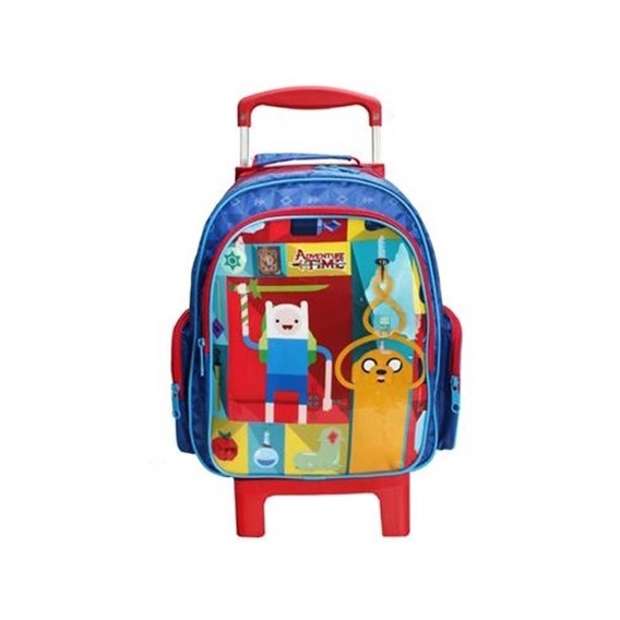 Mala mochila com rodinha escolar infantil médio Hora da Aventura 49022