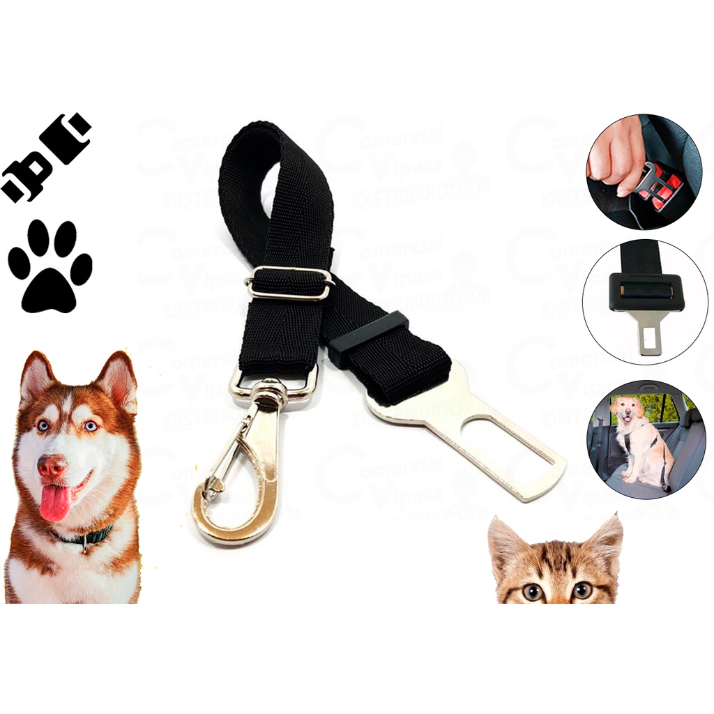 Cinto de Segurança para Animais de Estimação Ajustável 25kg Pet Cachorro e Gato - Pets