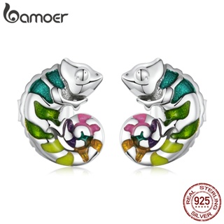 1 Par De Brinco De Tarraxa De Prata Bamoer 925 Para Mulheres BSE587 em Oferta na Shopee