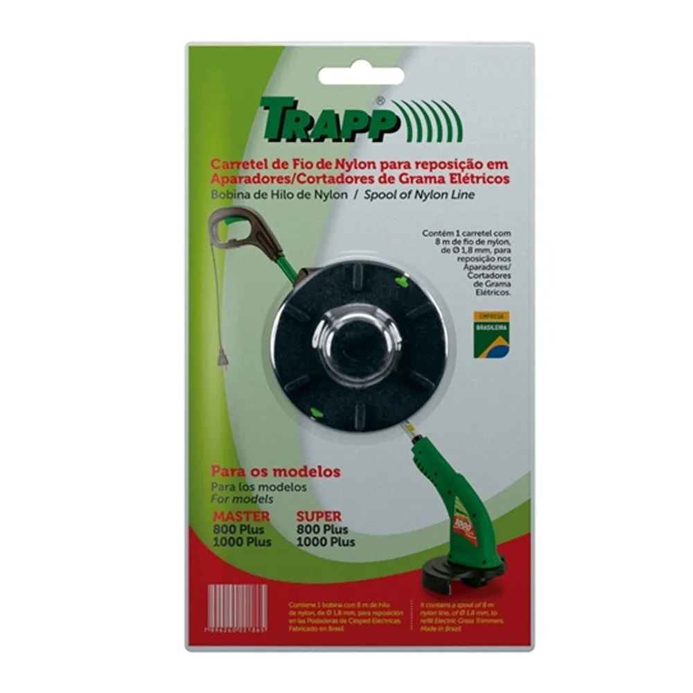 Refil  Fio de Nylon para Aparadores de Grama  800/1000 Trapp