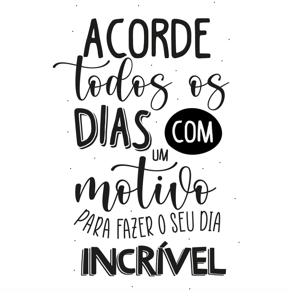 Adesivo Parede Frase Acorde Todos Os Dias Lettering