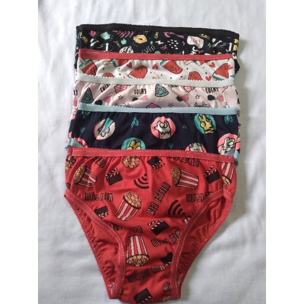 1 calcinha infantil 100%algodão com forro estampadas P ao GG calcinhas tradicional menina calcinha coloridas