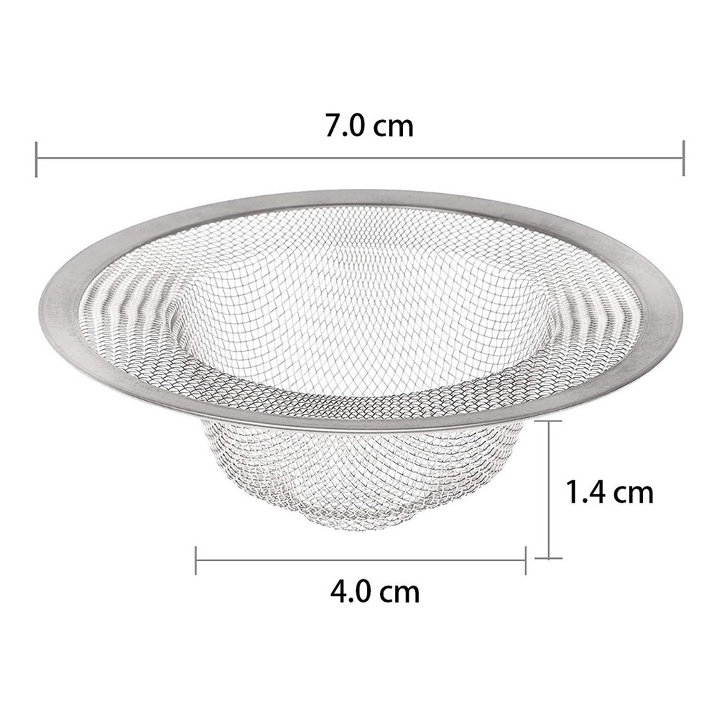 Ralo De Alumínio Para Pia 7cm Aço Inox Borda Alumínio