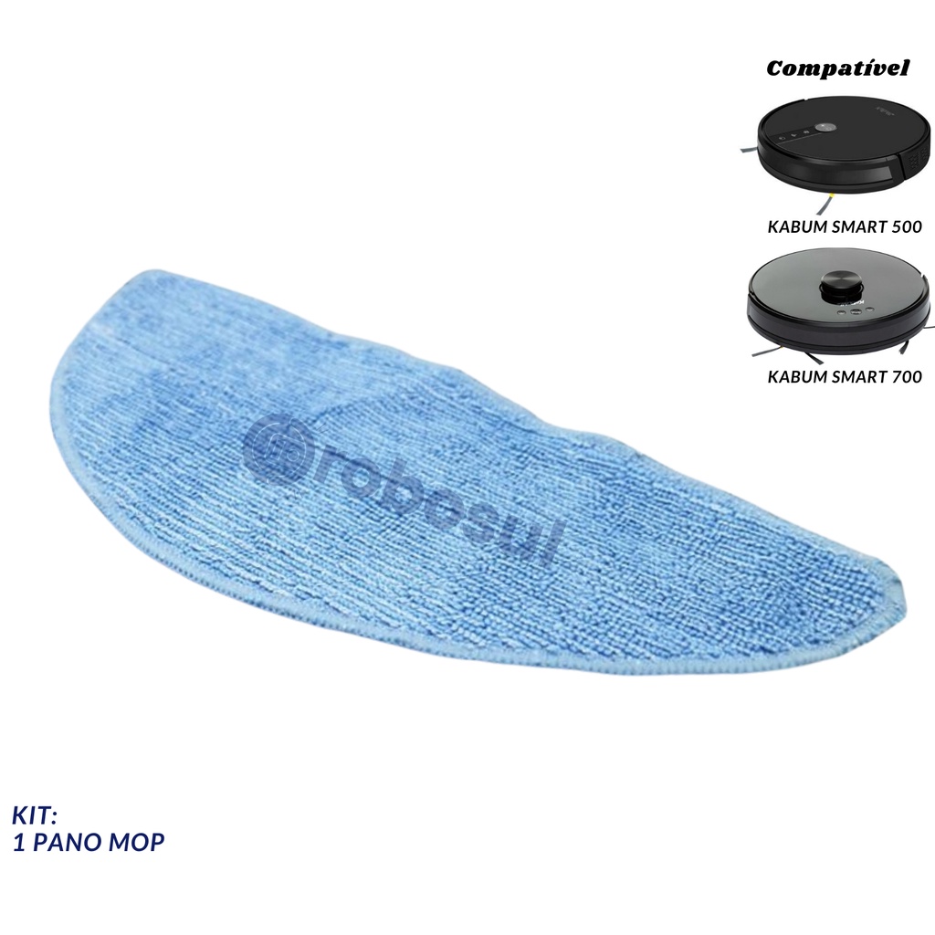 Refil Pano Mop Para Robô Aspirador Kabum Smart 500 E 700