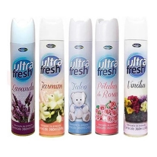 4 Desodorizadores De Ar Ultra Fresh Fragrâncias