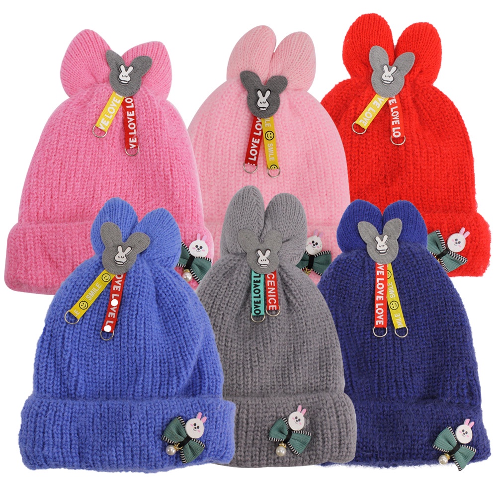 Gorro Touca Infantil Criança Menino Menina Tricotado Quente Fashion MZ0187CH
