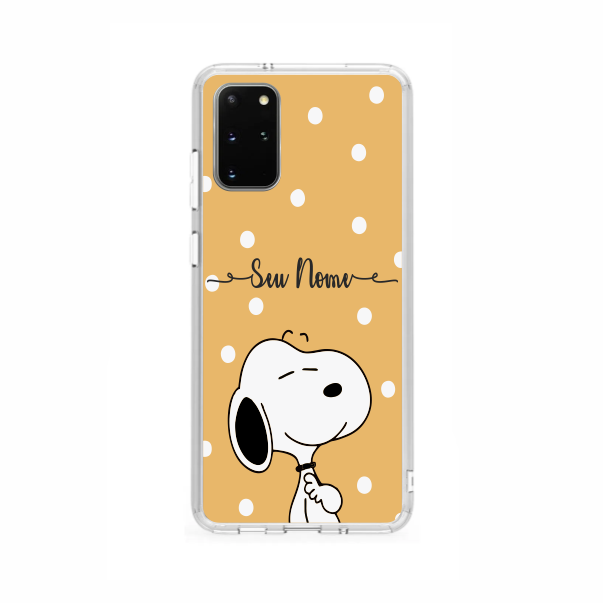 Capa de Celular Capinha Samsung S20 Plus Personalizada  - Snoopy Com Nome
