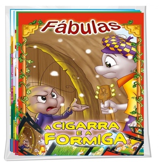 Solapa Média de Histórias (Pct com 08 temas diferentes) - Fábulas