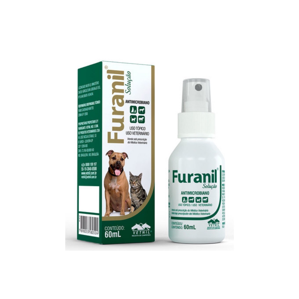 Furanil Spray 60ml Cicatrizante e Antisseptico