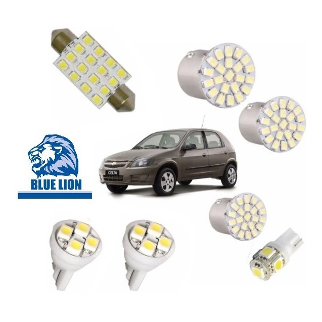 Kit Lâmpada De Led Celta 2001/2017 Teto Placa Ré Lanterna