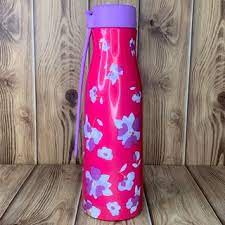 Tupperware Garrafa Térmica Slim Beleza da Flora Rosa 410ml - Importada