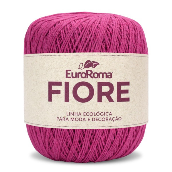 Fio Fiore Euroroma linha para crochê - 500m/150g- tex 295 - Cores vivas para crochê/artesanato!