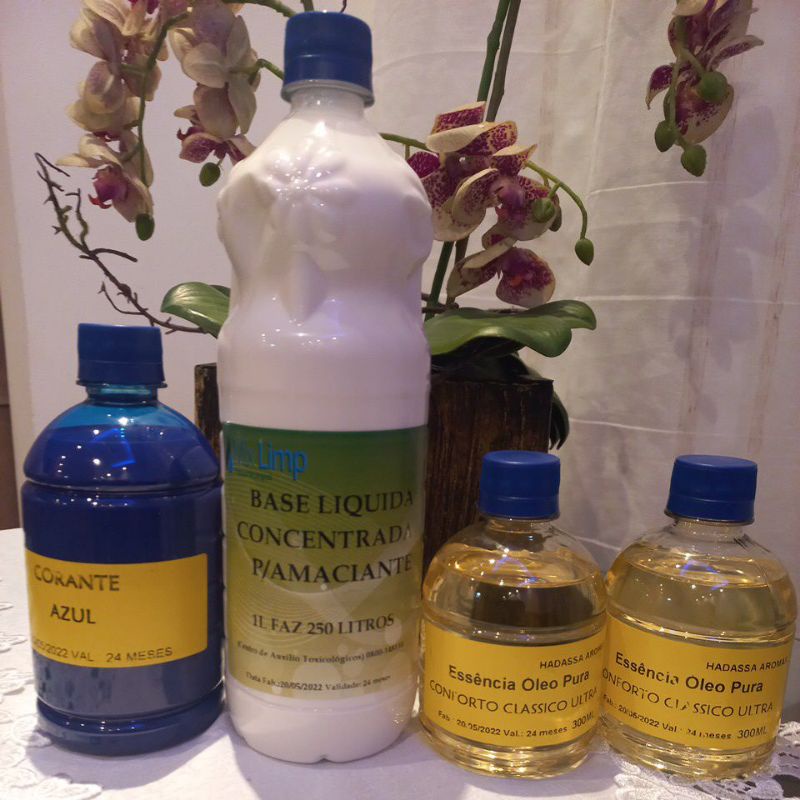 Base amaciante liquida concentrada completa conf*orto clássico ultra 1 litro faz 250litros novidade