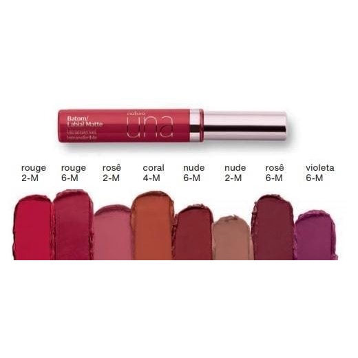 Batom Matte Instransferível NATURA Una / Gloss Labial Natura Una - 8ml |  Shopee Brasil