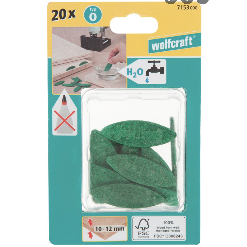 Biscoito Para Fresadora De Junção Espessura 4mm 715300 Wolfcraft