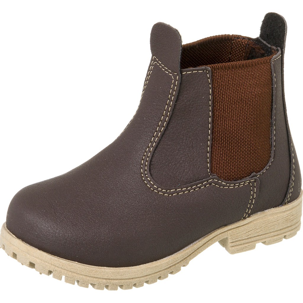 Bota Botinha Botina Jeca Cowntry Infantil Menino Bebê Café