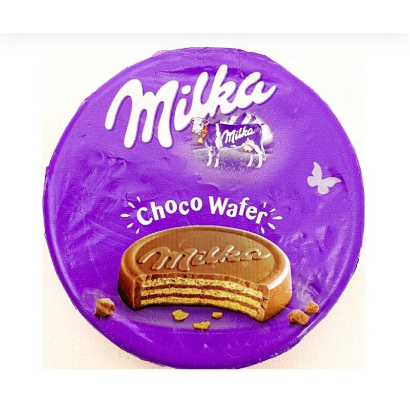 Milka importado Wafer Coberto e Recheado c/ Chocolate ao Leite Milka 30g