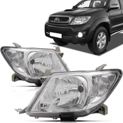 Farol Hilux Srv 2009 2010 2011 Cromado