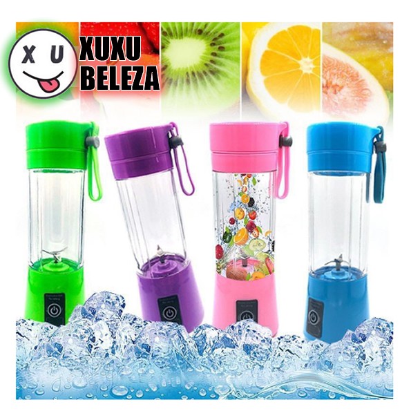 Mini Liquidificador Portátil Shake Take Juice Cup 6 Lâminas Recarregável