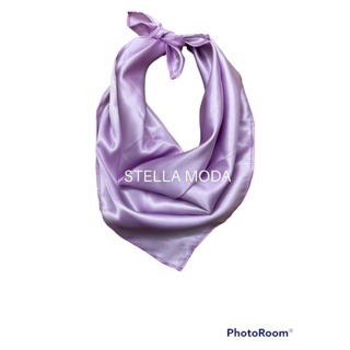 Lenço cetim Lilás em Oferta na Shopee