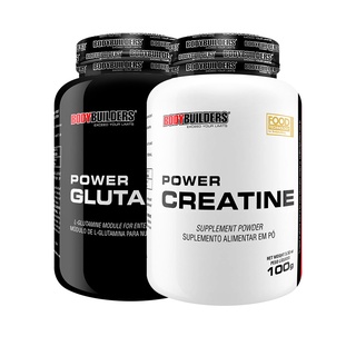 Kit Power Glutamina 100g + Power Creatina 100g - Suplementos dos Atletas - BodyBuilders